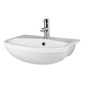 Harmony 500mm 1TH Semi-Recessed Basin