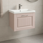 Bathroom  1 Drawer Wall Hung Mid Edge Basin Unit - Chawton