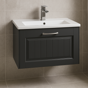 Bathroom 1 Drawer Wall Hung Minimalist Basin Unit - Chawton