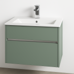 Bathroom  1 Drawer Wall Hung Minimalist Basin Unit - True Rail
