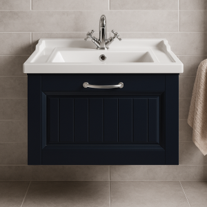 Bathroom 1 Drawer Wall Hung Traditional Basin Unit - Chawton