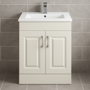 Freestanding  Bathroom 2 Door Minimalist Basin Unit - Chawton
