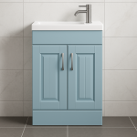 Freestanding  Bathroom 2 Door Side Tap Basin Unit - Chawton