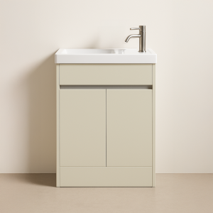 Freestanding Bathroom 2 Door Side Tap Basin Unit - True Rail