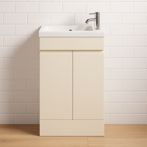Freestanding Bathroom 2 Door Side Tap Basin Unit - Selborne