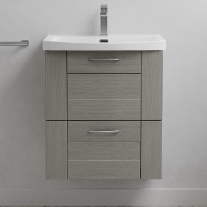 Bathroom  2 Drawer Wall Hung Curve Basin Unit - Express Cartmel