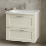 Bathroom  2 Drawer Wall Hung Curve Basin Unit - Chawton
