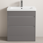 Freestanding  Bathroom 2 Drawer Rear Tap Basin Unit - True Rail