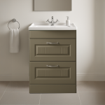 Freestanding  Bathroom 2 Drawer Traditional Basin Unit - Chawton