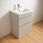 Freestanding  Bathroom 2 Drawer Rear Tap Basin Unit - Selborne