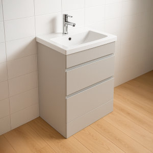 Bathroom 2 Drawer Wall Hung Rear Tap Basin Unit - Selborne
