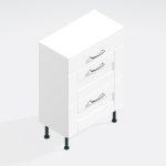 Bathroom  3 Drawer Base Unit - Express Cambridge Solid Wood