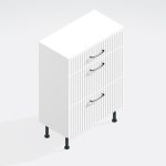 Bathroom 3 Drawer Base Unit -  Brockenhurst