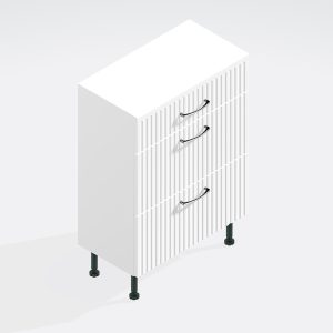 Bathroom 3 Drawer Base Unit -  Brockenhurst