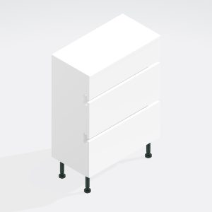 Bathroom  3 Drawer Base Unit - True Rail