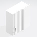 Bathroom 575mm High Corner Wall Unit -  Brockenhurst