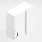 Bathroom  575mm High Corner Wall Unit - Meon