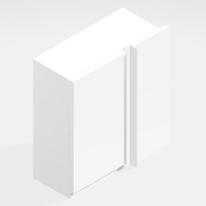 Bathroom  575mm High Corner Wall Unit - Selborne