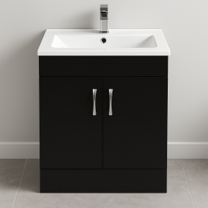 Freestanding Bathroom 2 Door Minimalist Basin Unit - Lymington Acrylic