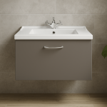Bathroom  1 Drawer Wall Hung Traditional Basin Unit - Lymington Acrylic