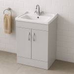 Freestanding  Bathroom 2 Door Traditional Basin Unit - Lymington Acrylic