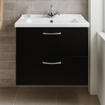 Bathroom  2 Drawer Wall Hung Traditional Basin Unit - Lymington Acrylic