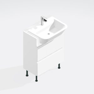 Bathroom 2 Drawer Semi Recessed Basin Unit - Express Lucente