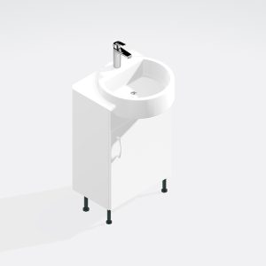 Bathroom Single Door Semi Recessed Basin Unit - Express Vivo