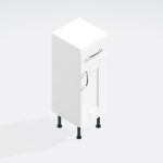 Bathroom  Single Drawerline Base Unit - New Milton Solid Wood