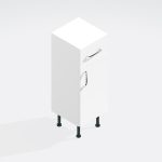 Bathroom  Single Drawerline Base Unit - Lymington Acrylic