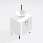 Bathroom Double Door Sit On Basin Unit -  Brockenhurst