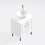 Bathroom  Double Door Sit On Basin Unit - Chawton