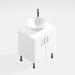 Bathroom Double Door Sit On Basin Unit -  Hambledon