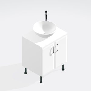 Bathroom Double Door Sit On Basin Unit -  Hambledon