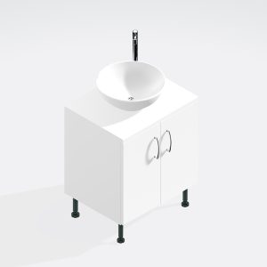 Bathroom Double Door Sit On Basin Unit - Express Vivo