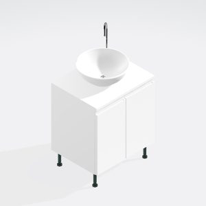 Bathroom Double Door Sit On Basin Unit - Express Lucente