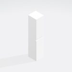 Bathroom  Wall Hung Tall Unit Highline 1440mm High - Express Lucente