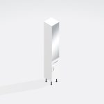 Bathroom  Tall Unit Drawerline Mirrored - Lymington Acrylic