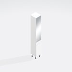 Bathroom  Tall Unit Drawerline Mirrored - Selborne