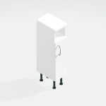 Bathroom  Toilet Roll Holder Base Unit - Bramshaw