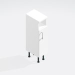 Bathroom  Toilet Roll Holder Base Unit - Lymington Acrylic