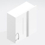 Bathroom  575mm High Corner Wall Unit - Wickham
