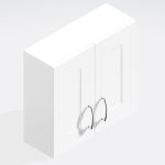 Bathroom  575mm High Double Wall Unit - Wickham