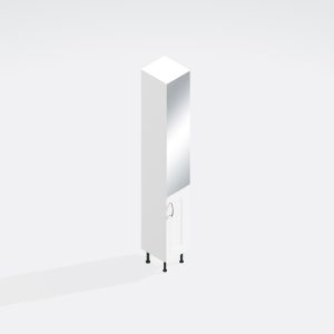 Bathroom  Tall Unit Highline Mirrored - Wickham