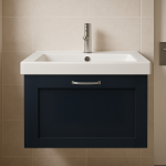 Bathroom  1 Drawer Wall Hung Rear Tap Basin Unit - Bramshaw