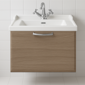 Bathroom 1 Drawer Wall Hung Traditional Basin Unit - Hambledon