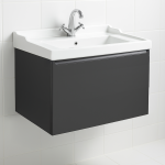 Bathroom  1 Drawer Wall Hung Traditional Basin Unit - Express Lucente