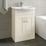 Freestanding  Bathroom 2 Door Curved Basin Unit - Express Cartmel