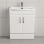 Freestanding Bathroom 2 Door Curved Basin  Unit - Hambledon