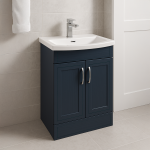 Freestanding  Bathroom 2 Door Curved Basin Unit - Wickham
